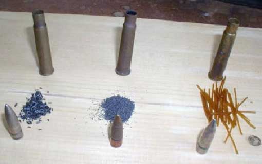 گولين ۾ استعمال ٿيندڙ بارود