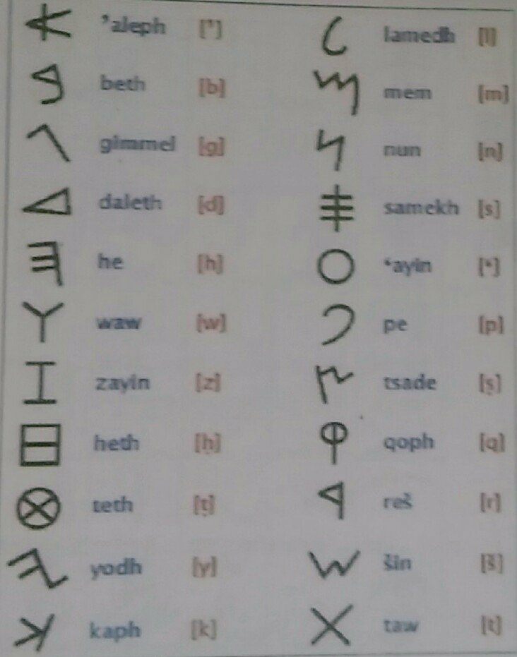 فونيقي خط جو نمونو