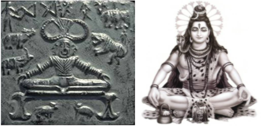 شِوَ جاروپ: پشوپتي ۽شِوَ يوگا آسڻ ۾ ويٺل