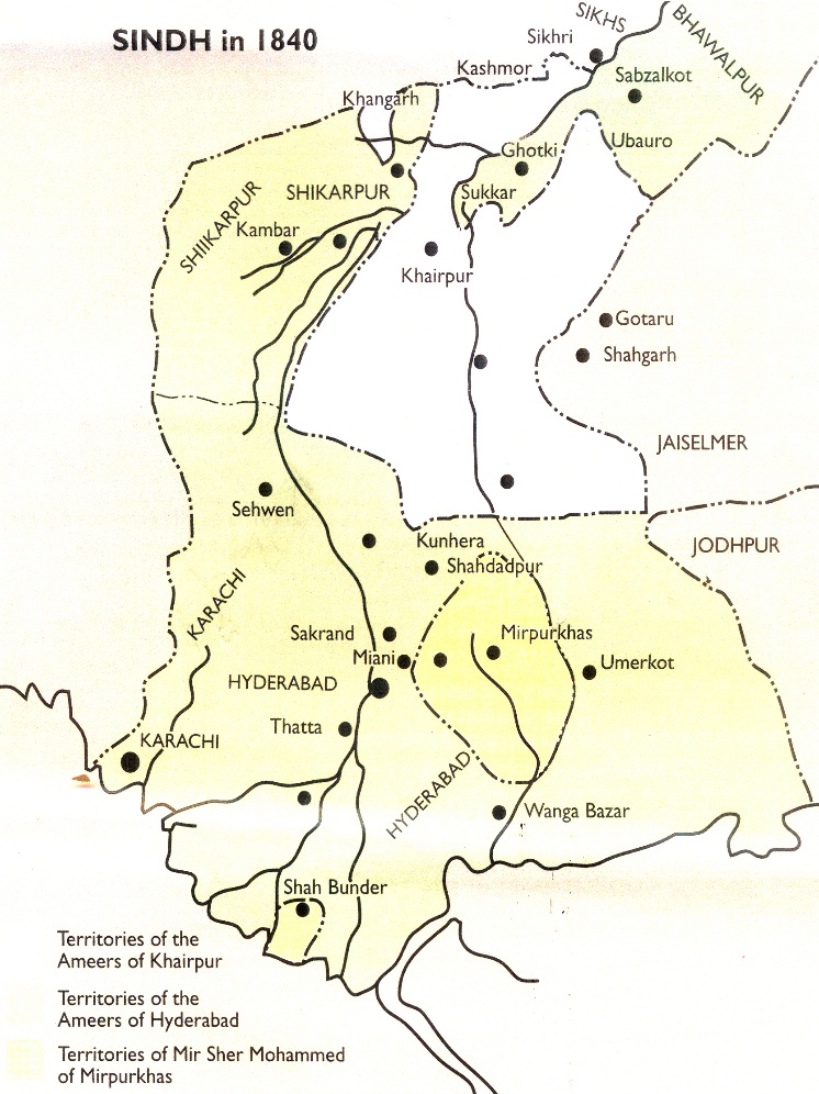 سنڌ 1840ع نقشو